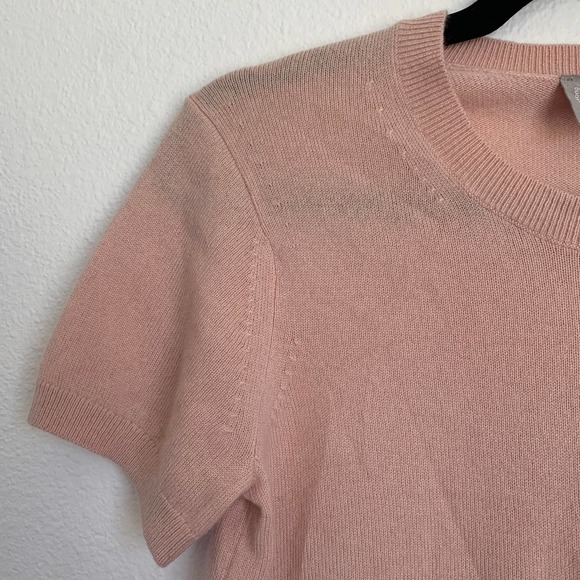 Everlane The Cashmere Sweater Tee in Rose Pink - Picture 6 of 12